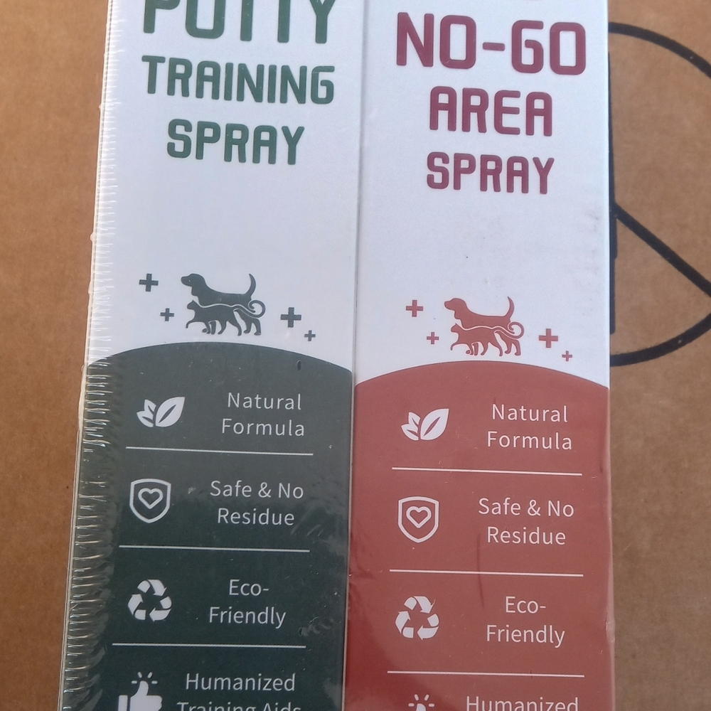 Ruidehut Dog Potty Training Spray+ Dog No Go Area Spray 3.38 FL Ounces